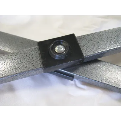 Barnum pliant 3x3 Noir Acier avec parois ATB