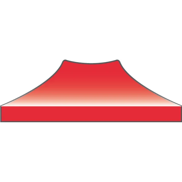 Bâche de Toit Tente et Barnum 2x3m rouge ATB