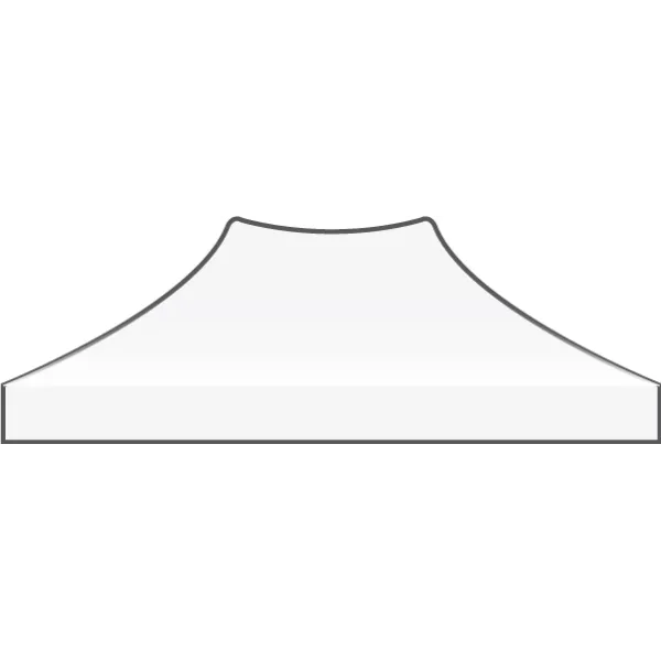 Bâche de Toit Tente et Barnum 2x3m Blanc ATB