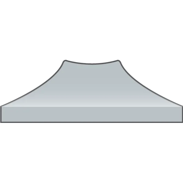 Bâche de Toit Tente et Barnum 2x3m gris ATB