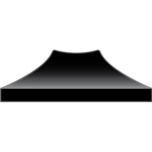 Bâche de Toit Tente et Barnum 2x3m noir ATB