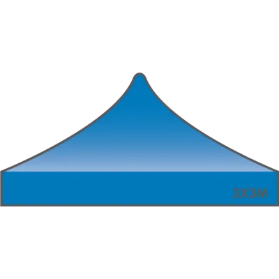 Toit rechange Tente Barnum 3x3 Evo Bleu