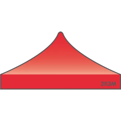 Toit rechange Tente Barnum 3x3 Evo Rouge