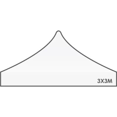 Toit rechange Tente Barnum 3x3 Evo Blanc