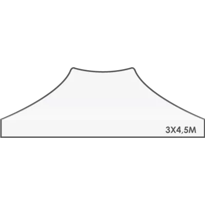 Toit rechange Tente Barnum 3x4.5 Evo Blanc