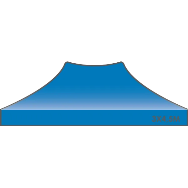 Bâche de Toit Tente et Barnum 3x4.5m bleu ATB