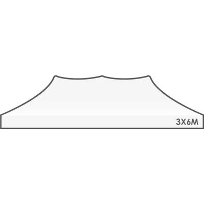 Toit rechange Tente Barnum 3x6 Evo Blanc