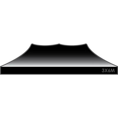 Toit rechange Tente Barnum 3x6 Evo Noir
