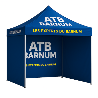 Personnalisation barnum pliant sur demande toit + parois