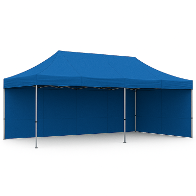 Barnum pliant 3x6 Bleu Acier avec parois ATB