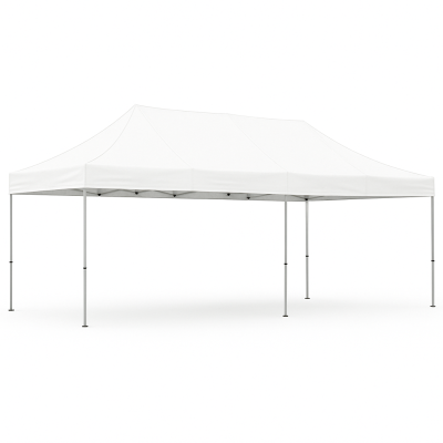 Barnum pliant 3x6 acier blanc sans Mur de côté ATB