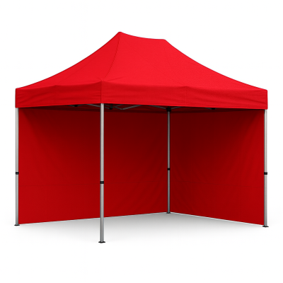 Barnum pliant 2x3 Rouge Acier avec parois ATB