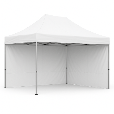 Barnum pliant 2x3 Blanc Acier avec parois ATB