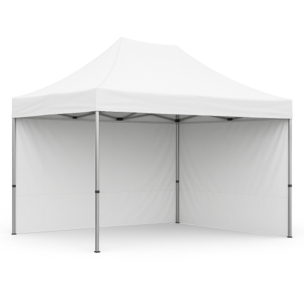 Barnum pliant 2x3 Blanc Acier avec parois ATB