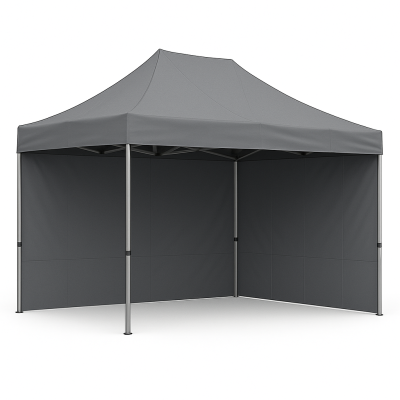 Barnum pliant 2x3 Gris Acier avec parois ATB