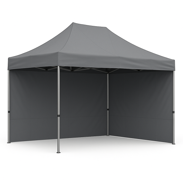 Barnum pliant 2x3 Gris Acier avec parois ATB