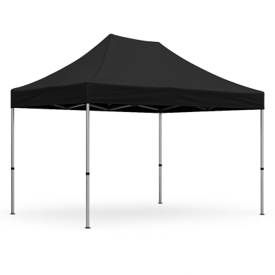 Barnum pliant 2x3 Noir Acier sans Mur de côté ATB