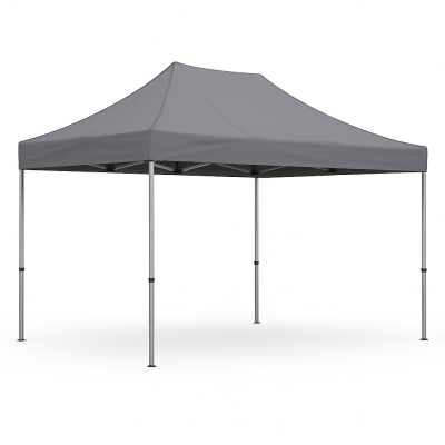 Barnum pliant 3x4.5 gris Acier sans Mur de côté ATB