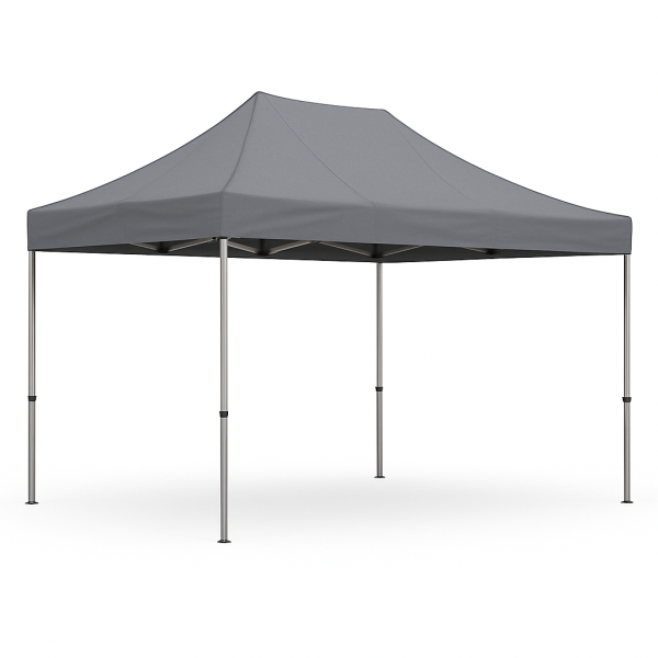 Barnum pliant 3x4.5 gris Acier sans Mur de côté ATB