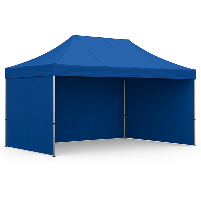 Barnum pliant 3x4,5 Bleu Acier avec parois ATB