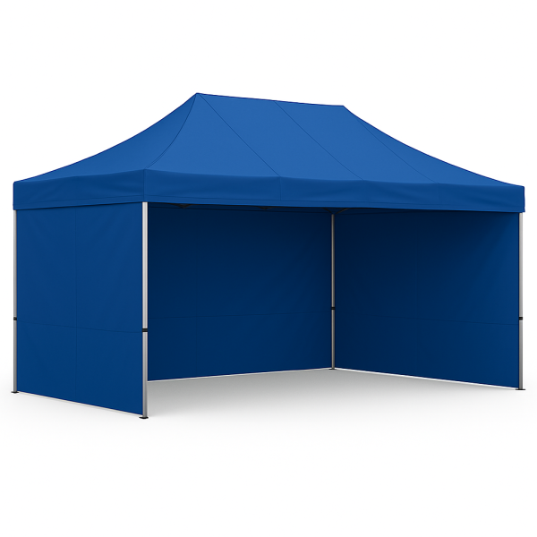 Barnum pliant 3x4,5 Bleu Acier avec parois ATB