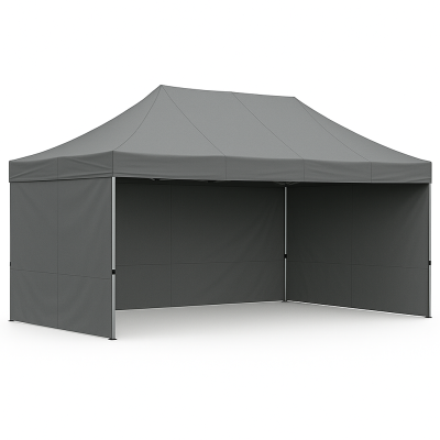 Barnum pliant 3x4,5 Gris Acier avec parois ATB