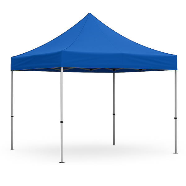 Barnum pliant 3x3 bleu Acier sans Mur de côté ATB