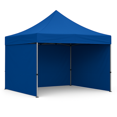 Barnum pliant 3x3 Bleu Acier avec parois ATB