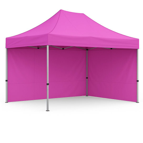 Barnum pliant 2x3 Acier Rose avec parois ATB