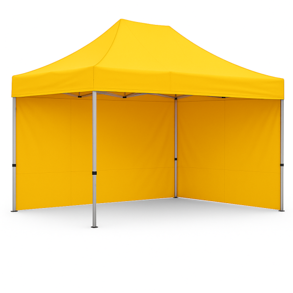 Barnum pliant 2x3 Acier Jaune avec parois ATB