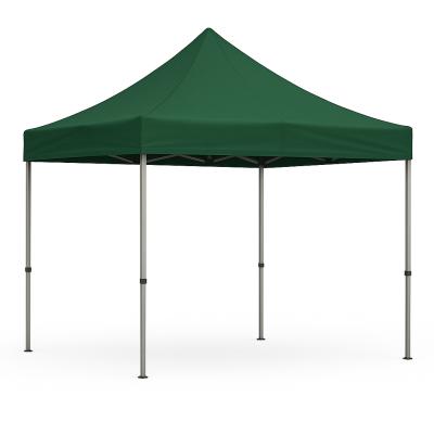 Barnum pliant 3x3 Acier Vert forêt sans Mur de côté ATB