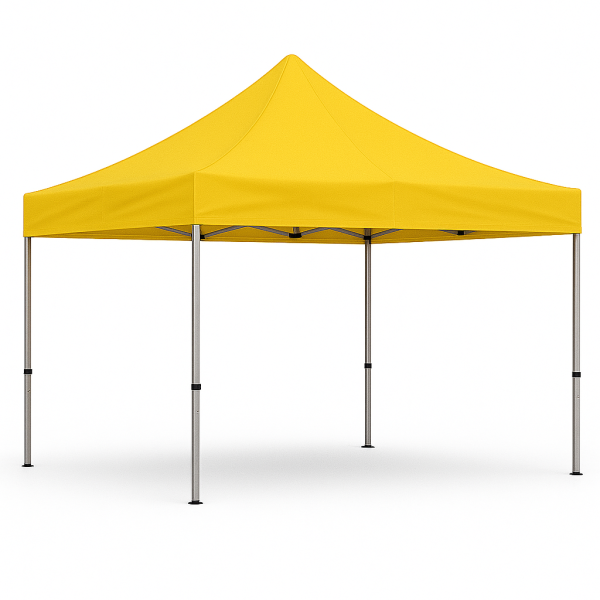 Barnum pliant 3x3 Acier Jaune sans Mur de côté ATB