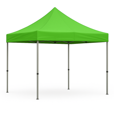 Barnum pliant 3x3 Acier Vert Waka sans Mur de côté ATB