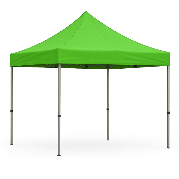 Barnum pliant 3x3 Acier Vert Waka sans Mur de côté ATB