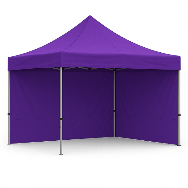 Barnum pliant 3x3 Violet Acier avec parois ATB