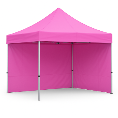 Barnum pliant 3x3 Acier Rose avec parois ATB