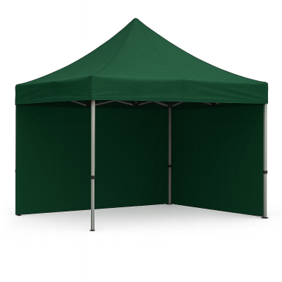 Barnum pliant 3x3 Acier Vert forêt avec parois ATB