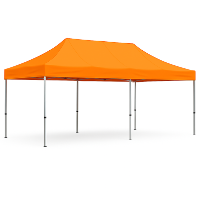 Barnum pliant 3x6 acier Orange sans Mur de côté ATB