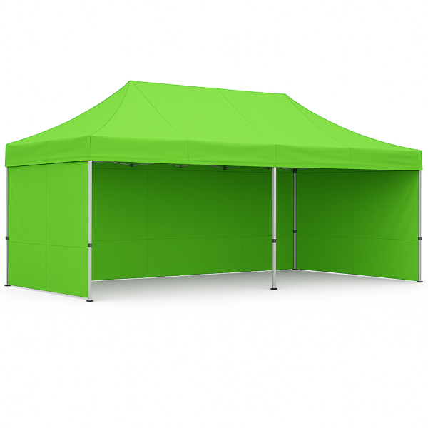 Barnum pliant 3x6 Vert Waka Acier avec parois ATB