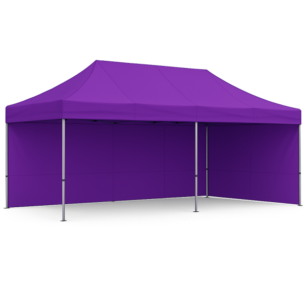 Barnum pliant 3x6 Violet Acier avec parois ATB