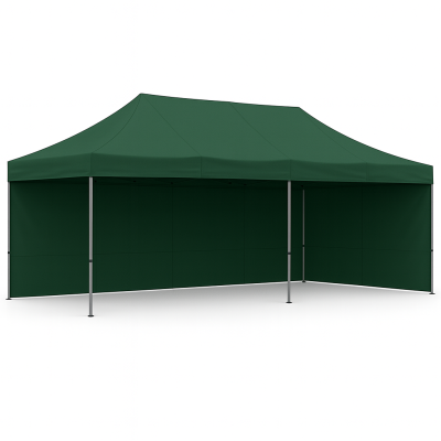 Barnum pliant 3x6 Acier Vert forêt avec parois ATB