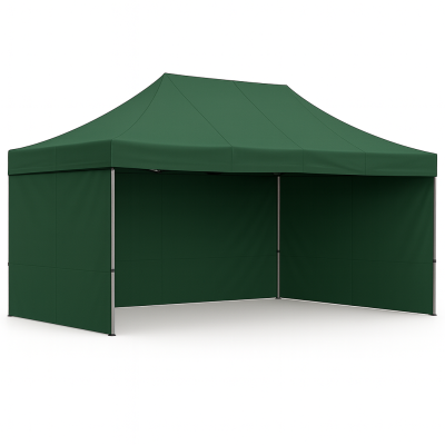 Barnum pliant 3x4,5 acier Vert forêt avec parois ATB