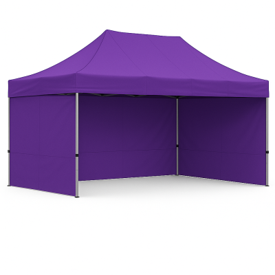 Barnum pliant 3x4,5 acier Violet avec parois ATB