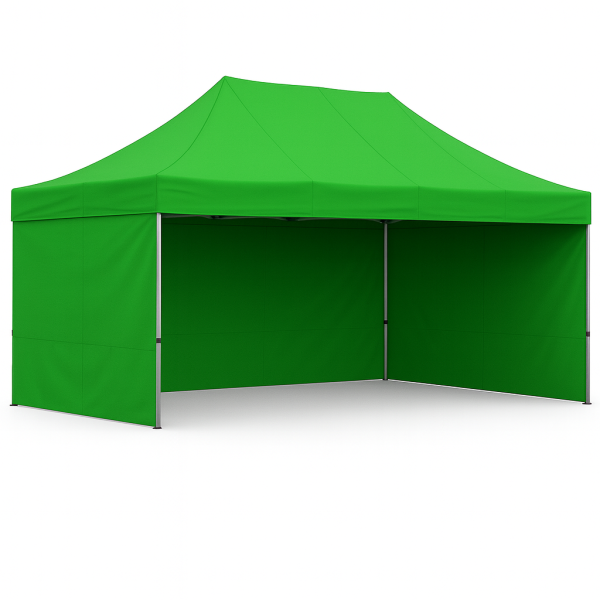 Barnum pliant 3x4,5 acier Vert Waka avec parois ATB