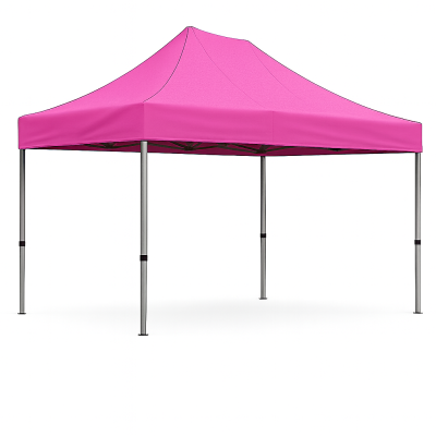 Barnum pliant 3x4.5 Acier Rose sans Mur de côté ATB