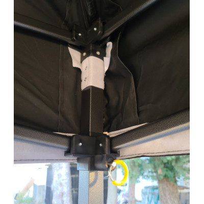 Barnum pliant 3x3 Sponsoring Acier ATB Noir