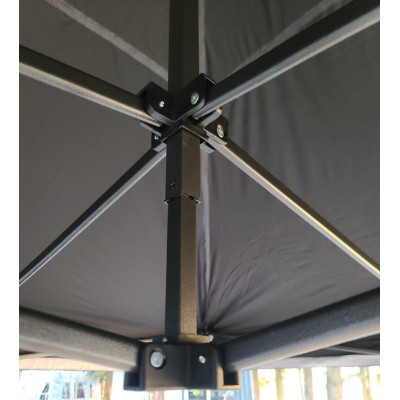 Barnum pliant 3x3 Sponsoring Acier ATB Noir