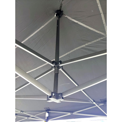 Barnum pliant 2x3 Noir Acier sans Mur de côté ATB
