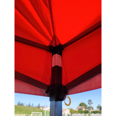 Barnum pliant 2x3 Rouge Acier avec parois ATB