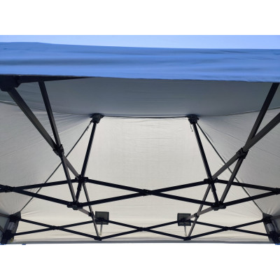 Barnum pliant 2x3 Gris Acier sans Mur de côté ATB